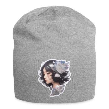 Nature's Darling - Jersey-Beanie - Grau meliert - Vorne
