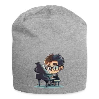 Klassischer Virtuose - Jersey-Beanie - Grau meliert - Vorne