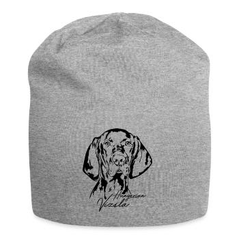 Hungarian Vizsla Portrait Dog Dogs Wilsigns - Jersey Beanie - heather grey - Front