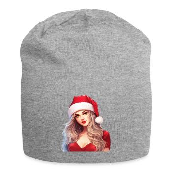 Sexy Weihnachtsfrau Weihnachten Ugly Christmas - Jersey-Beanie - Grau meliert - Vorne