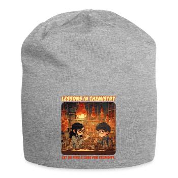 Lessons in Chemistry: Let Us Find a Cure for Stupi - Jersey Beanie - heather grey - Front