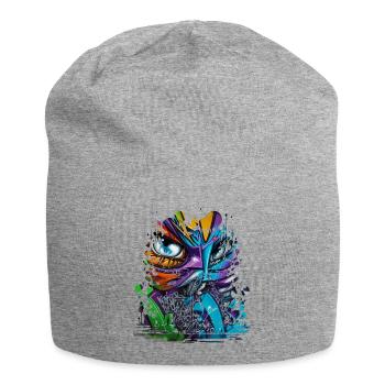 Graffiti Street Art Spray Colors Cool Artist Retro - Jersey Beanie - heather grey - Front