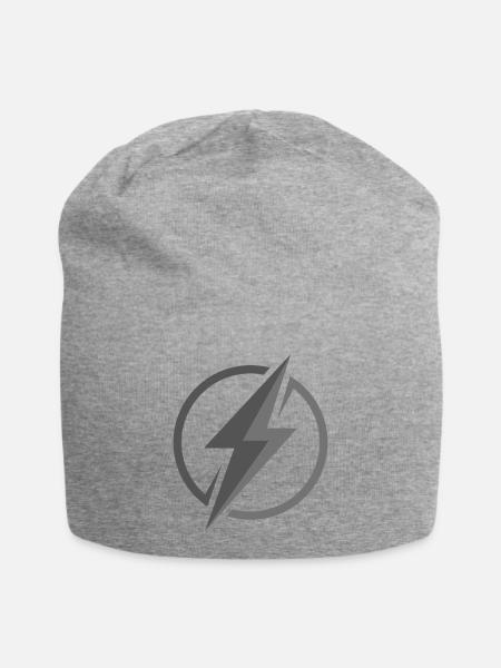 Elektrisierende Energie: Kraft & Dynamik - Jersey-Beanie - Grau meliert