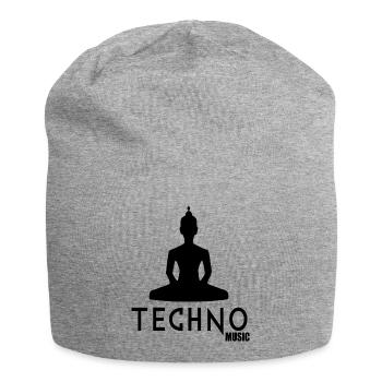 musique techno 1 - Bonnet en jersey - gris chiné - Devant