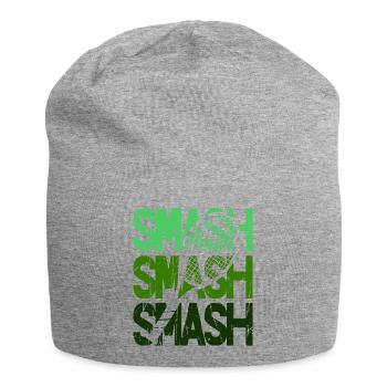 Tennis Smash Schmetterball Racket Design Hoodie - Jersey-Beanie - Grau meliert - Vorne
