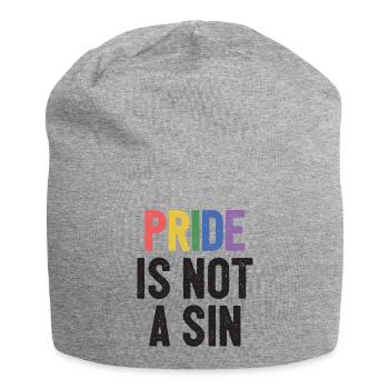 LGBTQ Pride Month - Pride ist keine Sünde - Jersey-Beanie - Grau meliert - Vorne