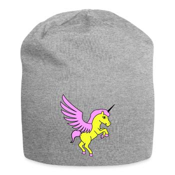 Licorne Licorne - Bonnet en jersey - gris chiné - Devant