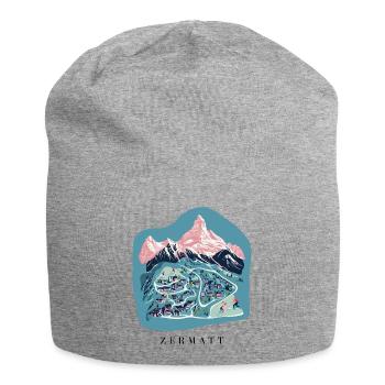 Zermatt - Jersey Beanie - heather grey - Front