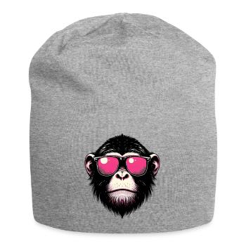Singe - Bonnet en jersey - gris chiné - Devant