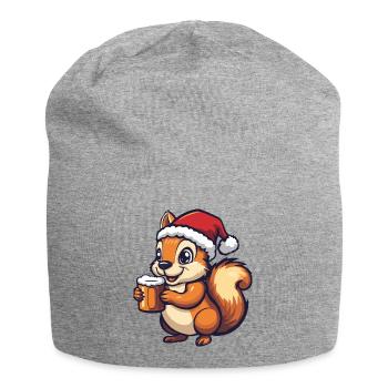 Bière de Noël Squirrel - Bonnet en jersey - gris chiné - Devant
