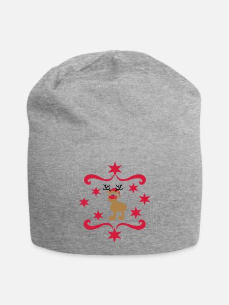 Lustige Geschenke zu Weihnachten - Jersey-Beanie - Grau meliert