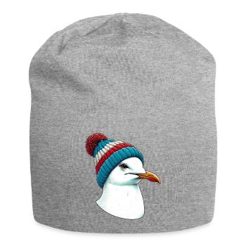 Mouette - Bonnet en jersey - gris chiné - Devant