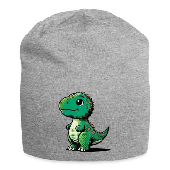 Dinosaure - Bonnet en jersey - gris chiné - Devant