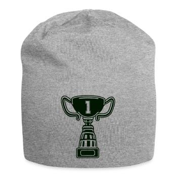 pokal 1 - Jersey-Beanie - Grau meliert - Vorne