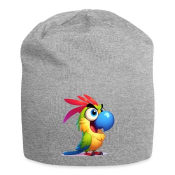 Perroquet - Bonnet en jersey - gris chiné - Devant