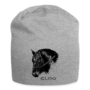 Elmo - Jersey-Beanie - Grau meliert - Vorne