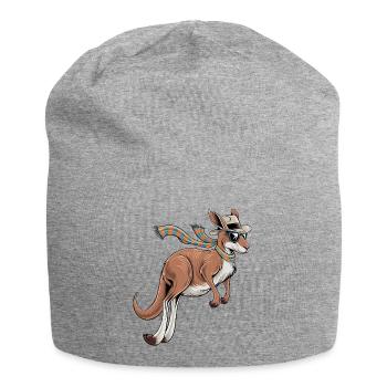Stylish Kangaroo - Jersey-Beanie - Grau meliert - Vorne