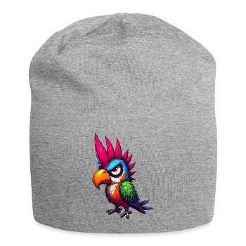 Punk Papagei - Jersey-Beanie - Grau meliert - Vorne
