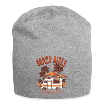 Beach Bites – Kulinarische Strandmomente - Jersey-Beanie - Grau meliert - Vorne