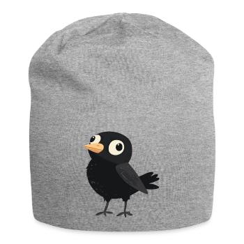 little stupid bird - Jersey Beanie - heather grey - Front