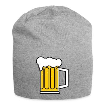 Bahre - Jersey-Beanie - Grau meliert - Vorne