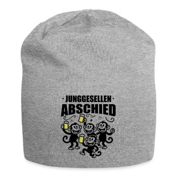 Junggesellenabschied Jga Affen Bier - Jersey-Beanie - Grau meliert - Vorne