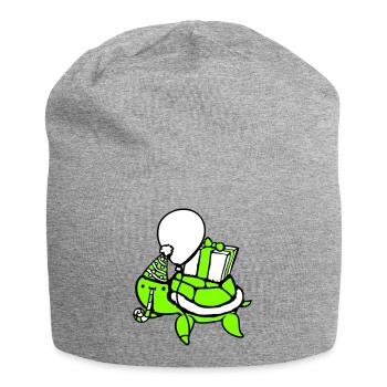 Water Turtle Birthday Party Balloon Hat - Jersey Beanie - heather grey - Front