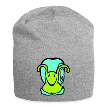 snail shell snail slug cute sweet - Jersey Beanie - heather grey - Front