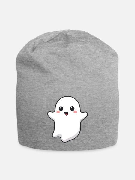 Gespenst - Jersey-Beanie - Grau meliert