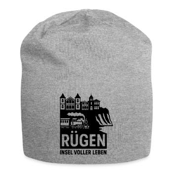 Rügen Insel voller Leben - Jersey-Beanie - Grau meliert - Vorne