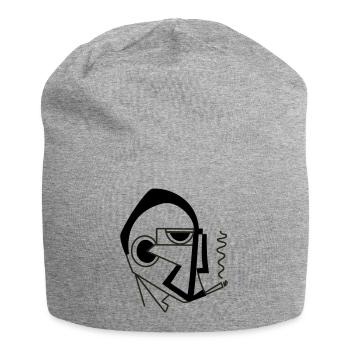 Der Anführer von Cean - Jersey-Beanie - Grau meliert - Vorne