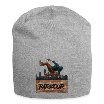 Parkour - Jersey-Beanie - Grau meliert - Vorne