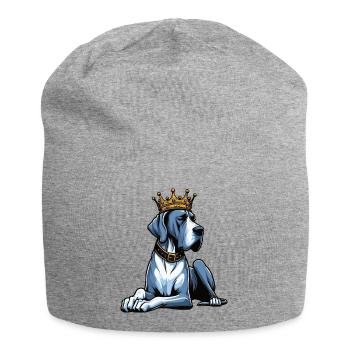 Deutsche Dogge Doggen Doggenbesitzer Doggenfan - Jersey-Beanie - Grau meliert - Vorne