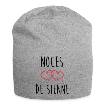 Wedding of Siena 74 years of marriage - Jersey Beanie - heather grey - Front