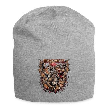 Heavy Metal 80s Dragon - Jersey Beanie - heather grey - Front