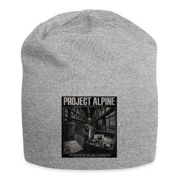 Project Alpine Wolf Mystery Vintage Animal Crime - Jersey Beanie - heather grey - Front