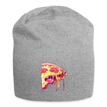 PopArt Melting Pizza - Jersey Beanie - heather grey - Front