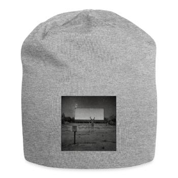 Lost Places Cinema Deer Black & White Art Animal - Jersey Beanie - heather grey - Front