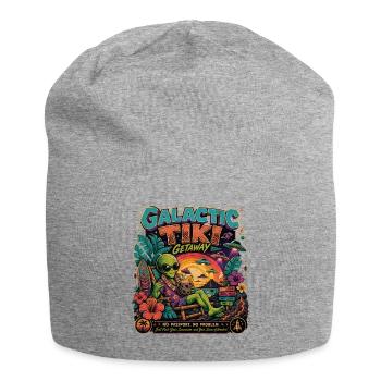 Galactic Tiki Alien Vacances rétro à Hawaï Science-fiction - Bonnet en jersey - gris chiné - Devant