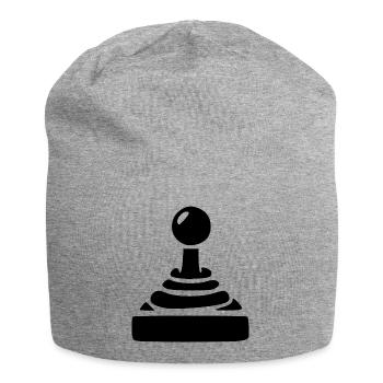 Joueur cadeau joystick - Bonnet en jersey - gris chiné - Devant