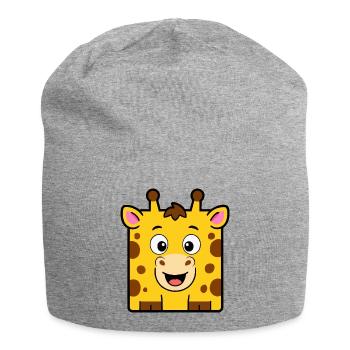 Girafe - Bonnet en jersey - gris chiné - Devant