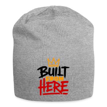 Construction From Here : Expression de fierté et d’authenticité - Bonnet en jersey - gris chiné - Devant