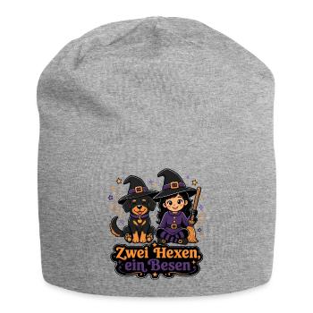 Hexen-Meute - Jersey-Beanie - Grau meliert - Vorne