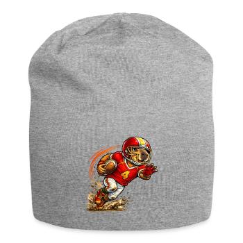 Cute Capybara Playing American Football - Jersey Beanie - heather grey - Front