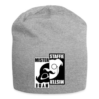 Mister Staffie Mister Hyde - 030 - Jersey Beanie - heather grey - Front