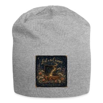 Lost in the Cosmos Vintage Poster Starry Sky - Jersey Beanie - heather grey - Front