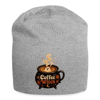 Coffee Witch Cauldron T-Shirt Coffee Ghost - Jersey Beanie - heather grey - Front