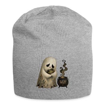 Cute Ghost Halloween Vintage T-Shirt Motif - Jersey Beanie - heather grey - Front