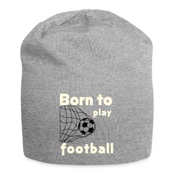 Born to Play Football - Jersey Beanie - heather grey - Front