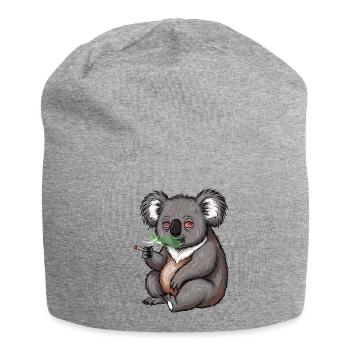 Cartoon Koala raucht Gras - Jersey-Beanie - Grau meliert - Vorne
